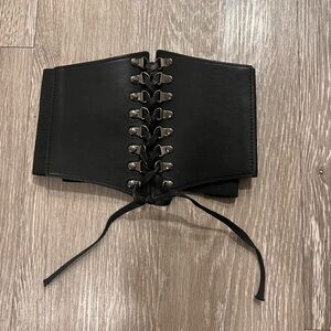 Black corset. Used for a costume.